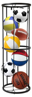 Image de Solidchoice - Support amovible pour ballons de sport, compatible avec les ballons de basket et de football