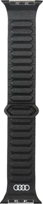 Produktbild von Audi Logo Echtleder Magnetringarmband Für Apple Watch 44/45/46/49Mm Schwarz