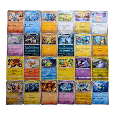 Produktbild von Y-Magic Pokemon Sammelkarten 50 zufällige unterschiedliche Karten, alle deutsch und Original, mit Holo Karten.