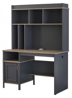 Produktbild von Garnitur Kinderzimmer Bett Kinderbett Kindermöbel Grau Holz Set 4tlg
