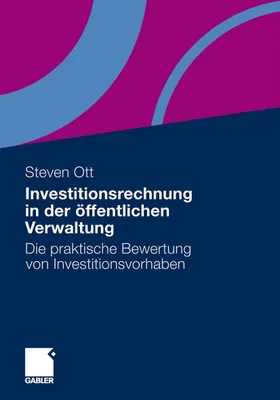 Produktbild von Investitionsrechnung in der öffentlichen Verwaltung