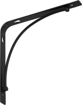 Produktbild von Regalhalter 200x200 mm Regalträger Regalwinkel Wandkonsole Retro schwarz
