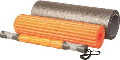 Obrázok produktu pre Set na jogu a masáže LIVEUP Yoga Roller set oranžová