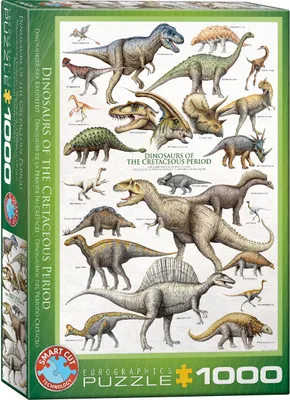 Image de Dinosaures du Crétacé - Puzzle de 1000 pièces au format 68x48 cm