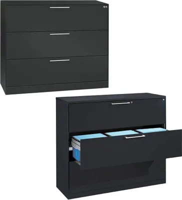 Produktbild von CP C 3000 Asisto Hängeregistraturschrank grau 3 Schubladen 120,0 x 43,5 x 101,0 cm