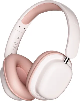 Zdjęcie produktu dla Zestaw słuchawkowy do gier Bluetooth 5.3, bezprzewodowe składane słuchawki z redukcją szumów, duża cewka dynamiczna 40 mm, różowy