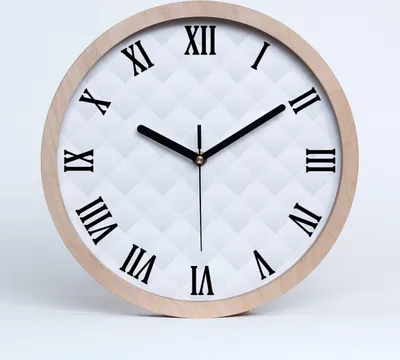 Produktbild von Holzuhr 25fi cm wanduhr - schwarze Spitzen - Abstraktion Hintergrund