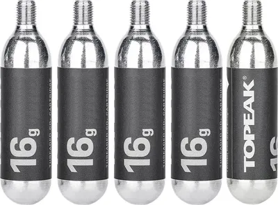 Produktbild von Topeak 16g CO2 Kartuschen mit Gewinde (5er Set)