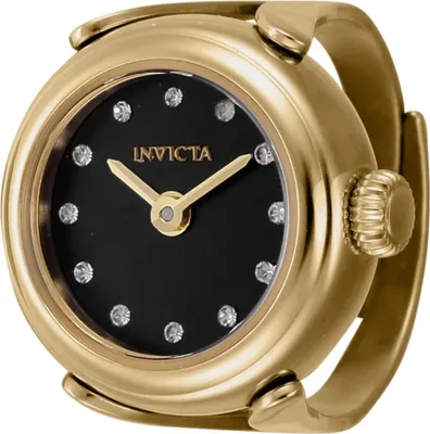 Obrázek produktu pro Invicta Mini 44482 Dámské Hodinky - Quartz Hnutí - Nerezová Ocel s Černým Ciferníkem - 17 mm