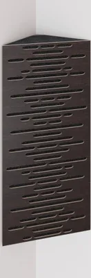 Immagine prodotto di confezione da 2 - Trappola per bassi acustica angolare stretta | Dimensioni: 23 x 50 cm | Colore: (Wenge, WAVE)