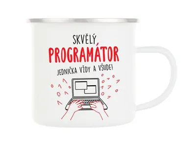 Obrázek produktu pro Plechový hrnek pro skvělého programátora