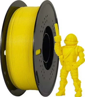 Produktbild von Hochgeschwindigkeits-PETG-3D-Druckerfilament, 1,75 mm, Hyper-Printing-Filament, 1 kg (2,2 lbs) Spule, 3D-Druckmaterialgenauigkeit ¡À0,02 mm, fuer die meisten FDM-3D-Drucker šC Gelb