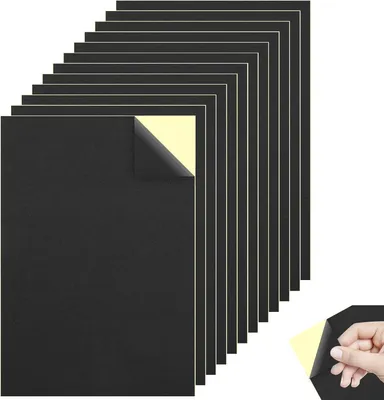 Produktbild von Schwammstoff Antirutschmatte selbstklebend, 6 mm, 6 Stück, 300 x 210 mm, für Möbelunterlagen