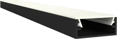 Produktbild von Ultraflaches LED Alu Aufbauprofil 2m EXO-N1_16 (16 mm) –| Schmales Aluminiumprofil für LED-Strips