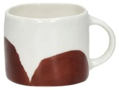 Imagen del producto de Taza de café espresso Pomax Labo 11,5 cl, de porcelana, color marrón óxido, con dimensiones de 9,2 cm de largo x 7 cm de ancho x 6 cm de alto