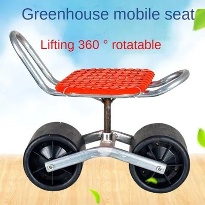 Produktbild von Famanu Gartenhocker mit Rollen - Kniefördernd und mobil