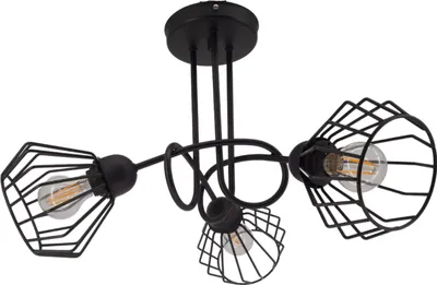 Obrázok produktu pre Moderná závesná lampa Loft Livia 2847/Z-B-3 Čierna 3 svetelné body Kov IP 20