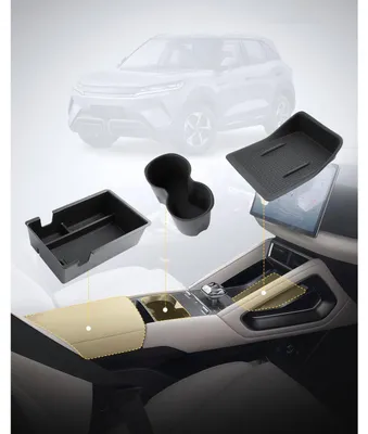 Image de Ensemble de 3 boîtes de rangement pour la console centrale, compatible avec le BYD Atto 2 de 2025