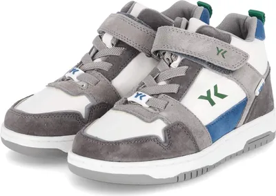 Produktbild von Lurchi Jungen High Sneaker GRADY-TEX Weiß Grau Leder Synthetik wasserfest Größe: 32