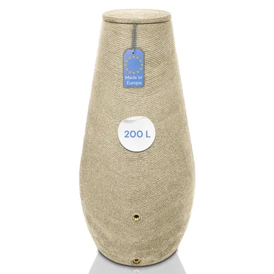 Produktbild von YourCasa Regentonne 200 Liter [EcoDrop] - Nachhaltige Gartenbewässerung Sand
