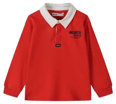 Produktbild von Minoti - Poloshirt für Jungen, Langärmlig MN198 (122) (Rot)