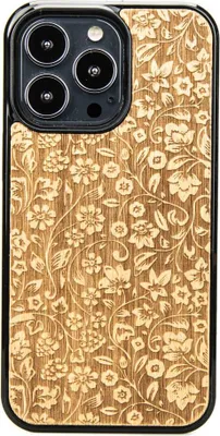 Productafbeelding van Houten hoesje voor iPhone 13 Pro, design: WILDBLOEMEN, kleur: ANIÉGRE