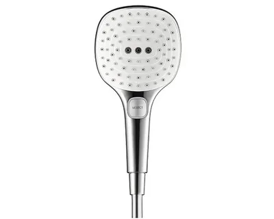 Obrázok produktu pre Hansgrohe Raindance Select E, Ručná sprchová hlavica, Chróm, Biela, Múr