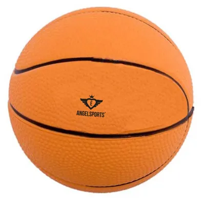 Image de Engelhart Ballon de basket en mousse souple Ø12.5 cm Orange