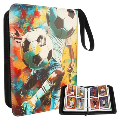 Imagen del producto de Álbum de colección de tarjetas de fútbol para 400 tarjetas
