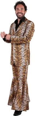 Produktbild von Leoparden Hippie Anzug Herren - Karneval Fasching Größe: XL