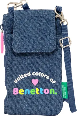 Zdjęcie produktu dla Benetton Denim Wallet Mobile Phone Bag Blue