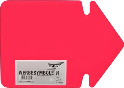 Produktbild von Werbe-Pfeil 35cm 20 Stück Leuchtrot