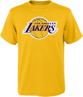 Immagine prodotto di OUTERSTUFF Maglietta a maniche corte Slogan CTN NBA Junior, Los Angeles Lakers, Per ragazzi, Giallo, Taglia: L, 14-16 anni
