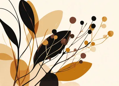 Produktbild von Plakat 18x13cm Herbstsilhouetten