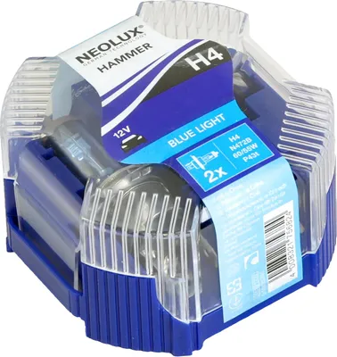 Immagine prodotto di Box NEOLUX by Osram HAMMER H4 12V 60/55W Luce blu