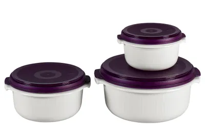 Obrázek produktu pro EMSA 508455, Sada, Kulatý, Ostružiny, Bílá, Polypropylen (PP), 3 kusů