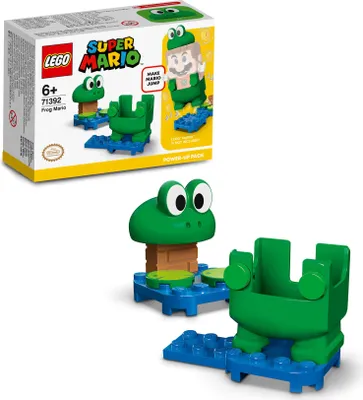 Produktbild von LEGO 71392 Super Mario Frosch-Mario Anzug, Upgrade, Spielzeugkostüm für Kinder ab 6 Jahren, Geschenkidee Sammlerspielzeug