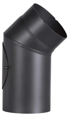 Produktbild von Ofenrohrbogen aus 2 mm starken Stahl (Rauchrohr) in 150 mm Durchmesser, für Kami