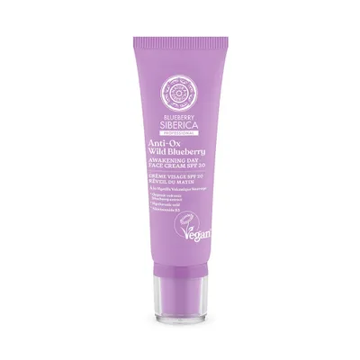 Productafbeelding van Natura Siberica Blueberry Siberica, veganistische stimulerende dagcrème met SPF20, 50ml