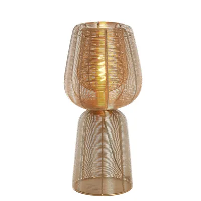 Produktbild von Light & Living - Tischleuchte Aboso - Gold - Ø24cm Tischlampe - Nachttischlampe, Wohnzimmer, Schlafzimmer