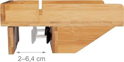 Produktbild von Klappnachttisch, Bettregal, Studentenbett, 24x9x33cm, Holz