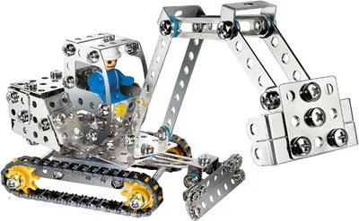 Produktbild von Metallbaukasten - Minibagger, Kran C 11