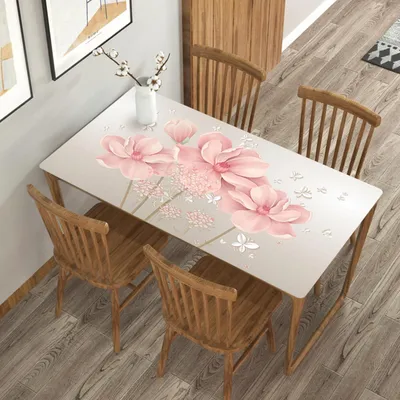 Produktbild von PVC Tischschutz 70x160cm Rosa 1,5mm Dicke Hitzebeständig bis 85°C