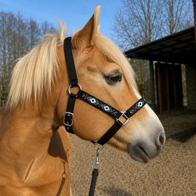 Produktbild von Halfter Western Appaloosa Farbe - Schwarz Größe (Pferd) - XFull, KI-generiertes Bild