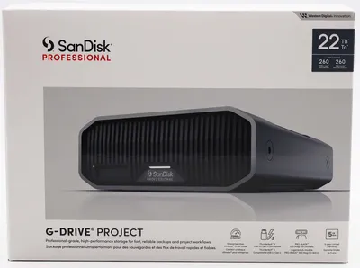 Produktbild von SanDisk Professional G-DRIVE Project 22TB externe HDD Festplatte, Thunderbolt 3