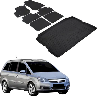 Image de Ensemble Tapis Velours Sur Mesure et Coffre TPE pour Opel Zafira B 2005-2010