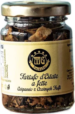 Produktbild von Carpaccio aus schwarzem Trüffel 80g - MG Tartufo