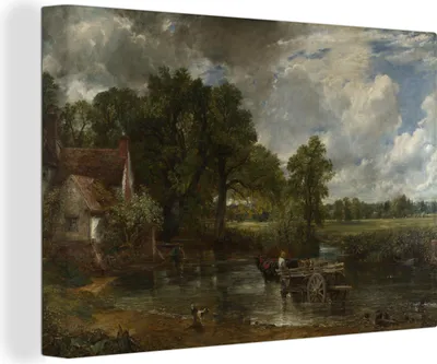 Obrázek produktu pro OneMillionCanvasses® - Obrazy na plátně - 140x90 cm, The Heuwaage - malba od John Constable, nástěnné umění tisk Nástěnná dekorace