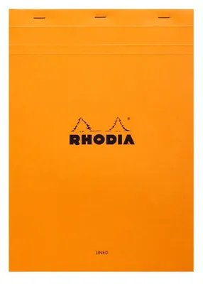 Image de Bloc-notes n° 18 A4 21x29,7cm 80 feuilles 80g lignées avec marge orange