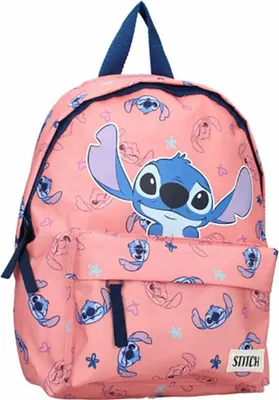 Produktbild von Disney Rucksack Stitch Made For Fun Mädchen lachsrosa